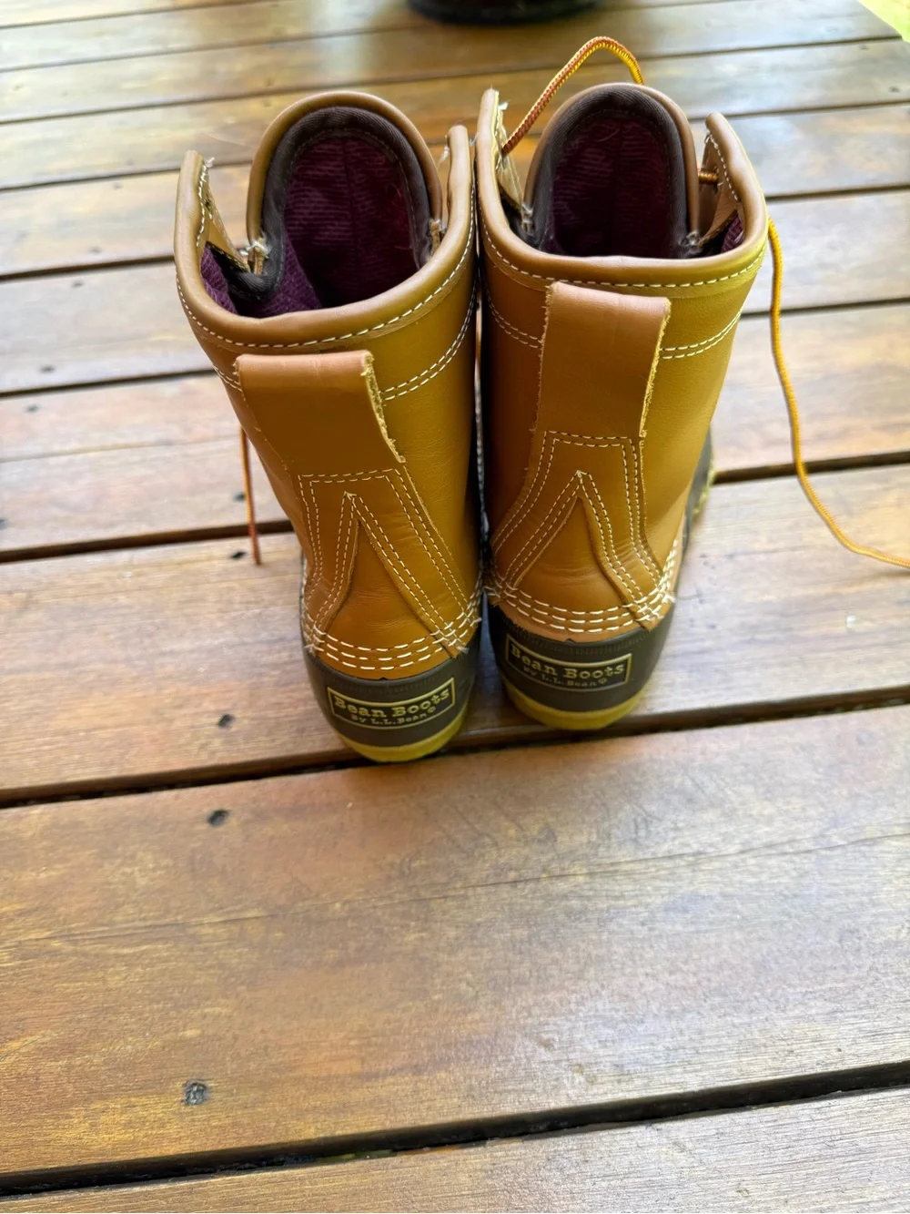 L.L. Bean Brown Two-Tone Duck Boots